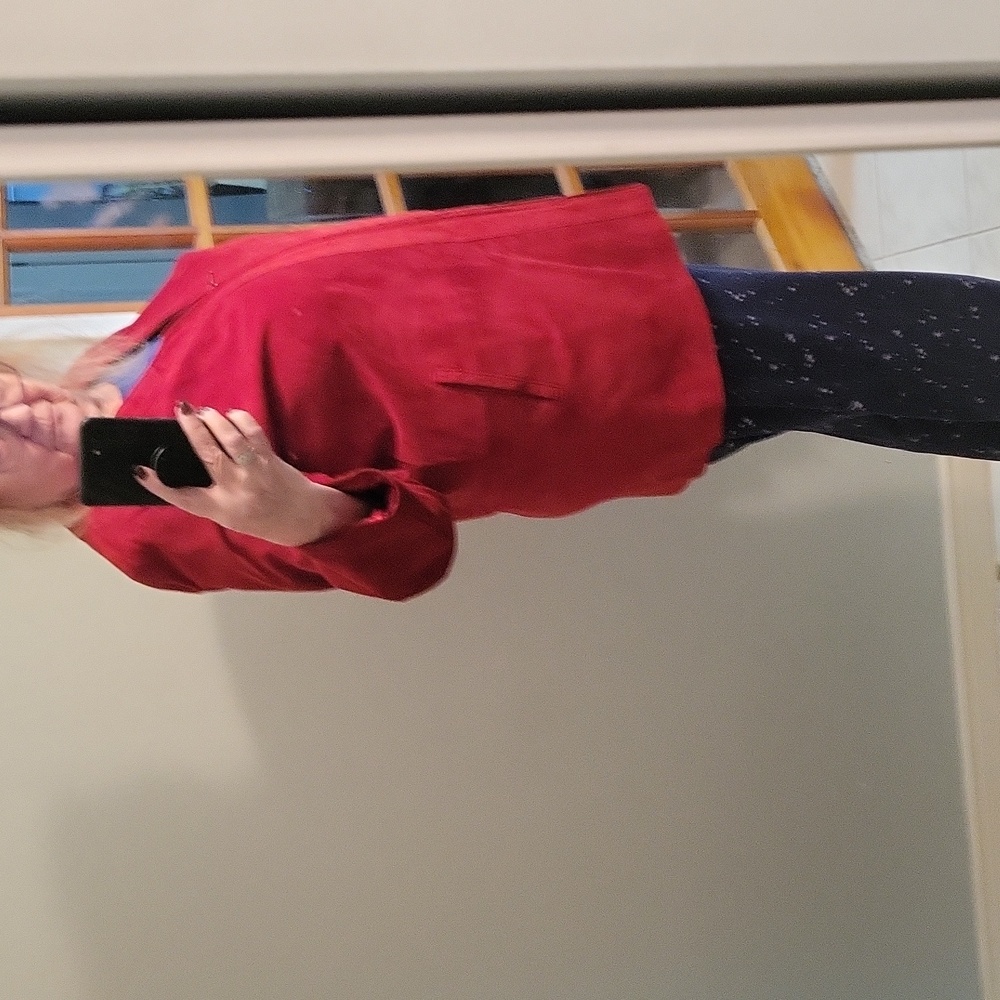 Danier Red Suede Jacket - Picture 14 of 14